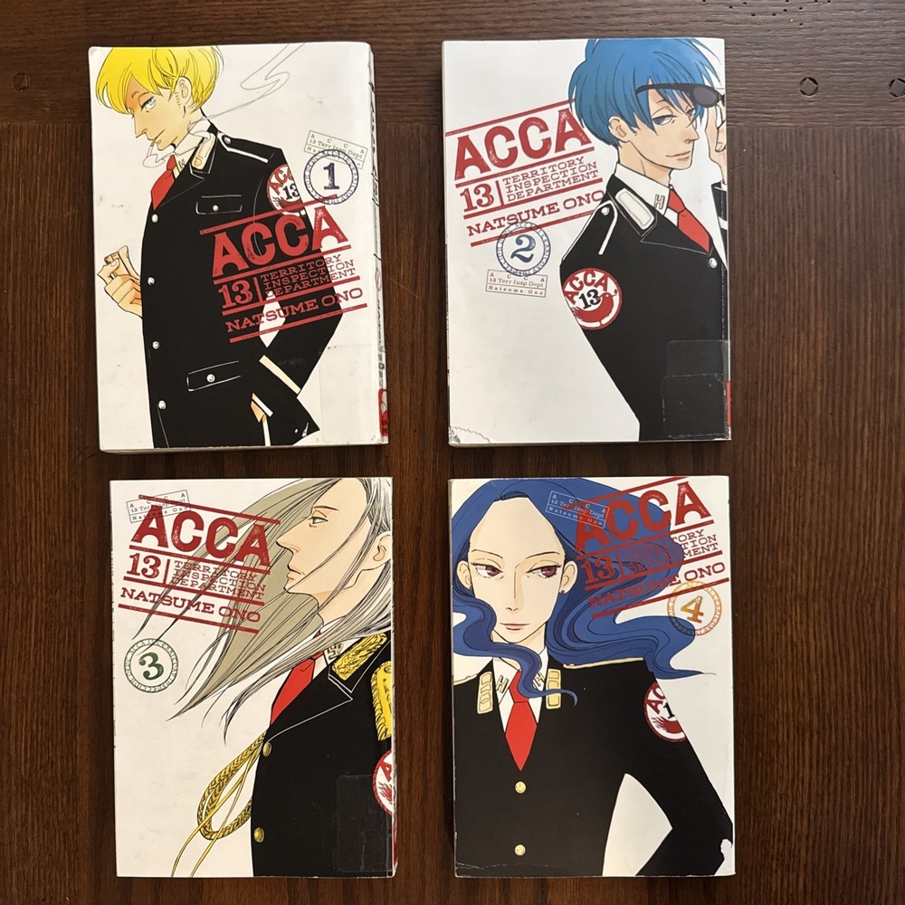 ACCA 13-Territory Inspection Department Manga Volumes 1-4 English PB Ex-Library